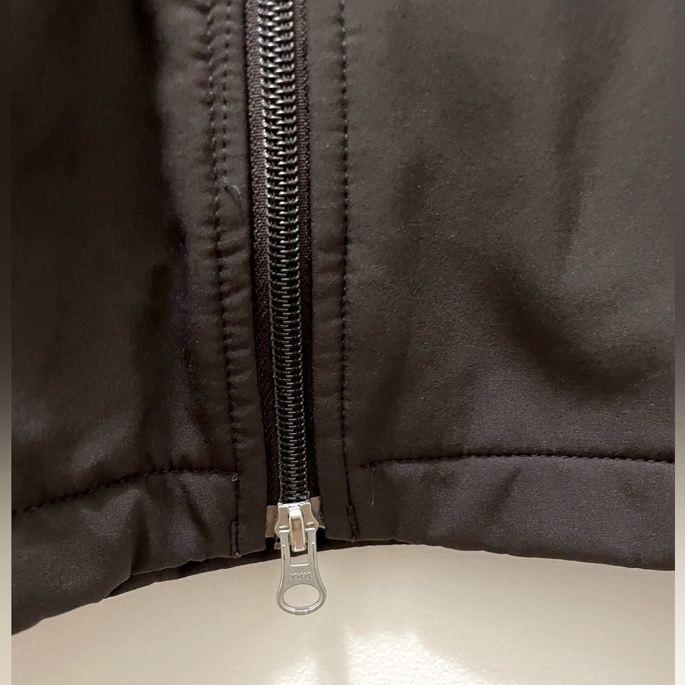 Vuarnet fleece-lined Long Zippered Jacket in Black/Brown - Picture 4 of 12